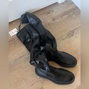 Zara black over the knees boots